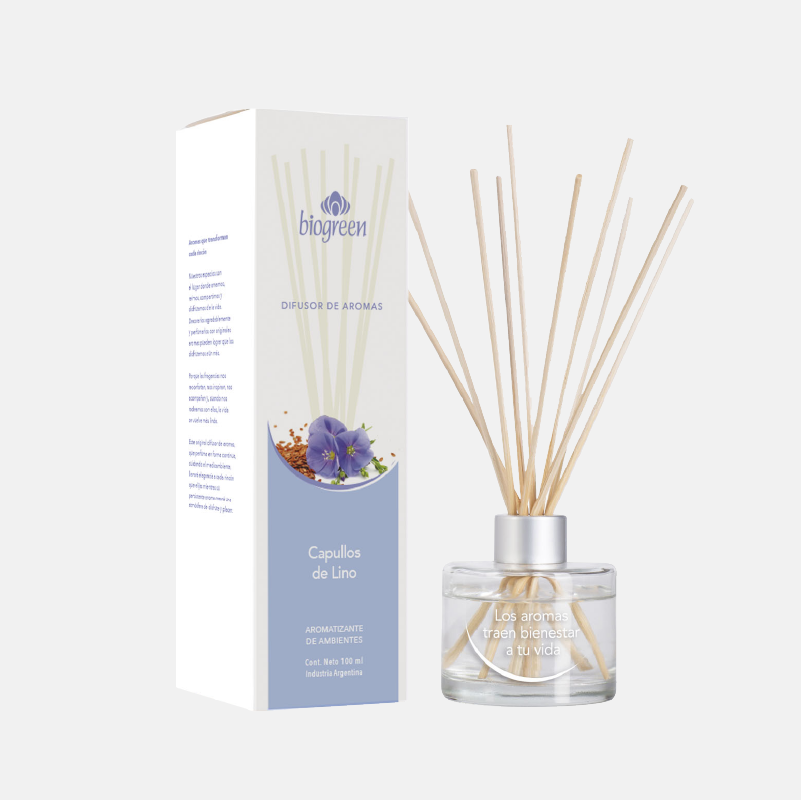 aromatizante de ambientes capullos de lino