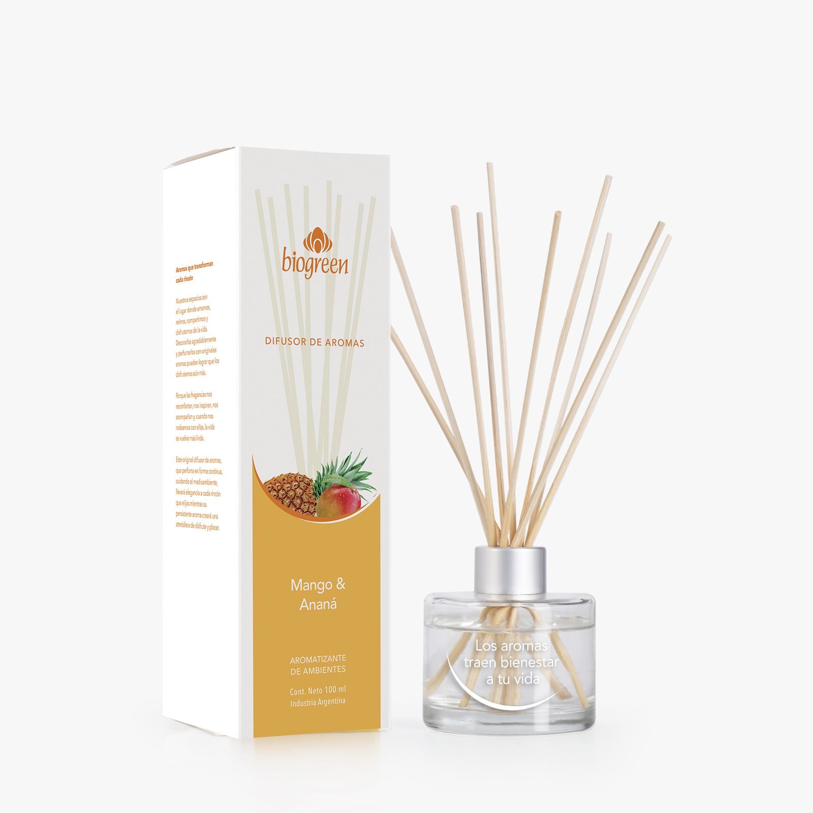 aromatizante de ambientes mango & ananá